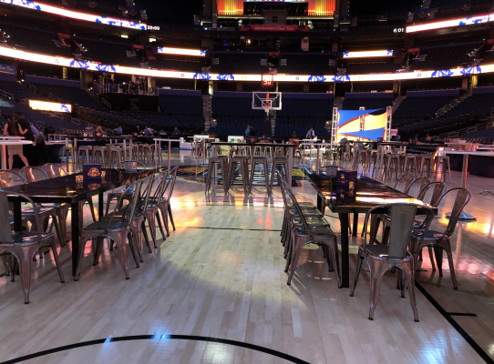 Table Seating Basketball Event
